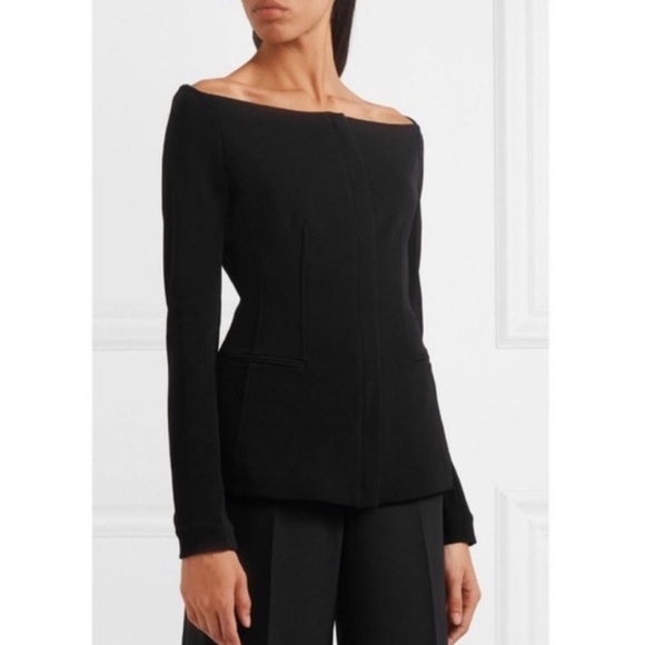 Theory Jackets & Blazers - Theory black off the shoulder blazer top